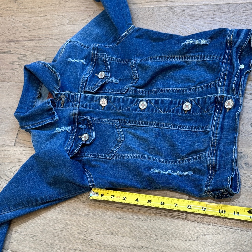 Special One Classic Blue Distressed Denim Jacket Size Small - Picture 7 of 10